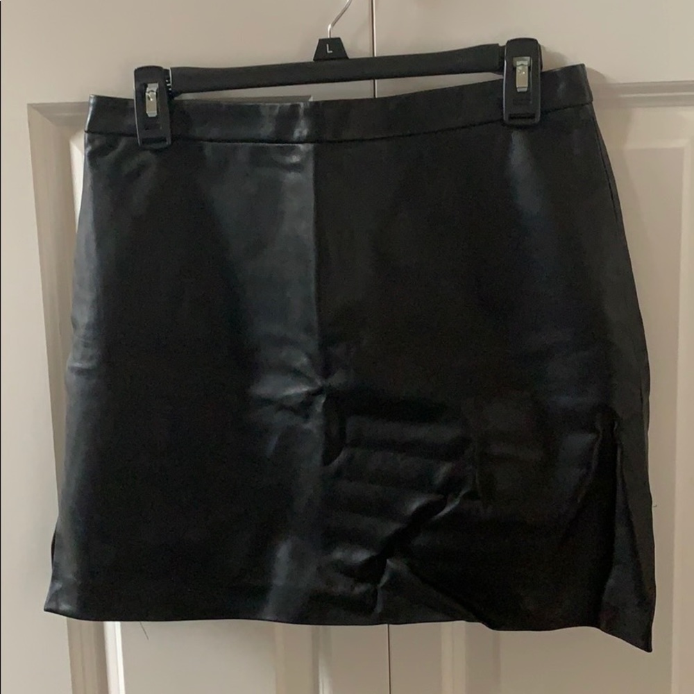BCBG Leather Skirt